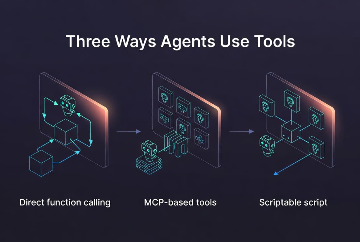 Three Ways Agents Use Tools, and When to Pick Each